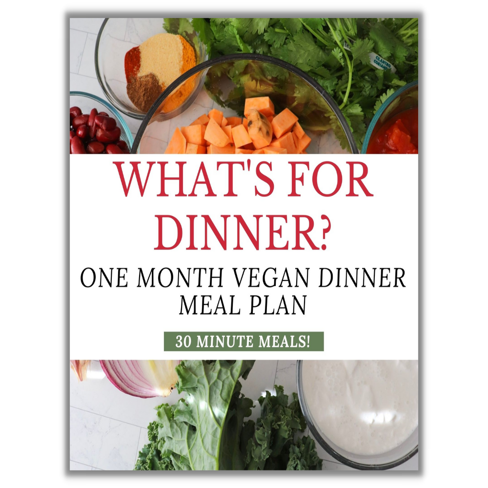 Cover of what's for dinner vegan meal plan